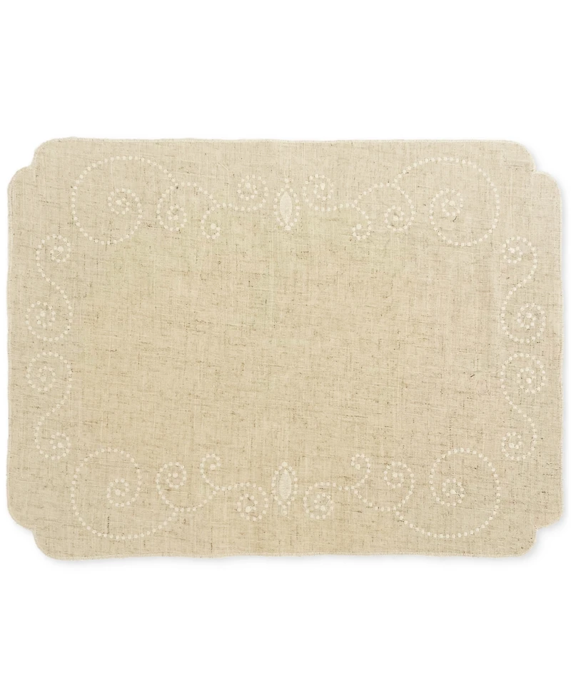 Lenox French Perle Embroidered Placemat