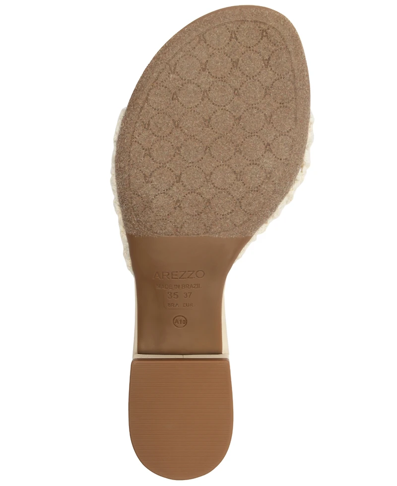 Arezzo Women's Briella Round Toe Flat Sandals