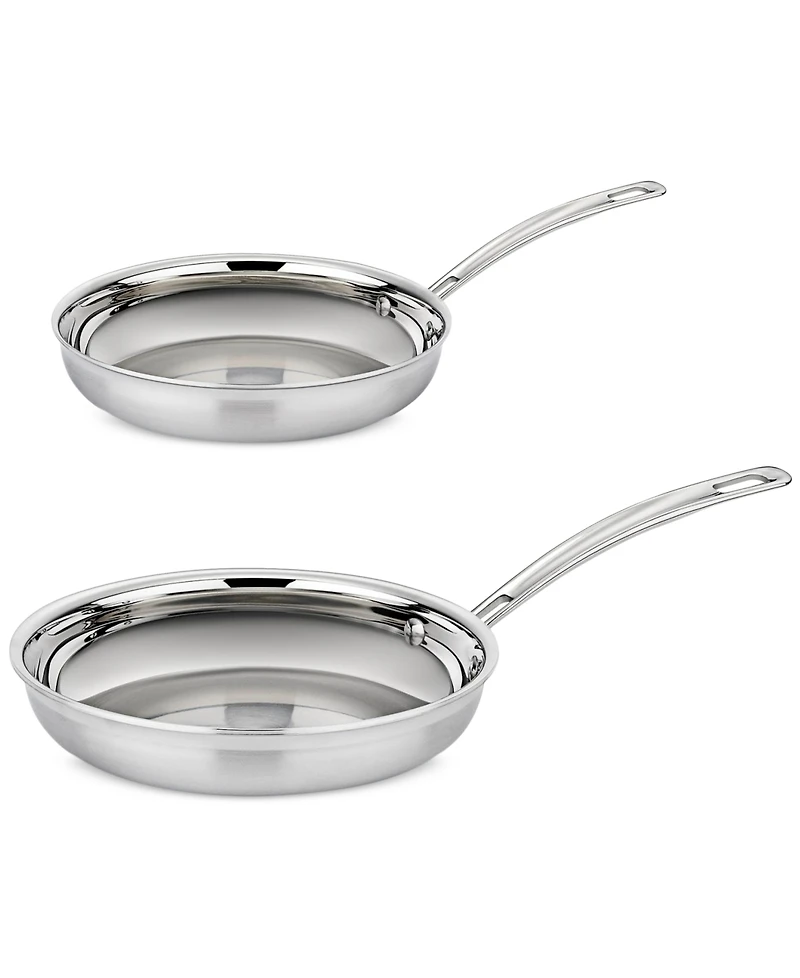Cuisinart MultiClad Pro Stainless 2-Pc Skillet Set
