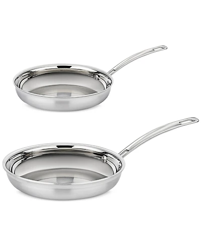 Cuisinart MultiClad Pro Stainless 2-Pc Skillet Set