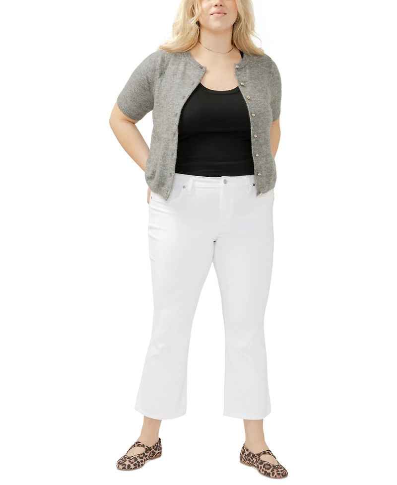 Silver Jeans Co. Plus Suki Mid Rise Curvy Fit Kick Flare