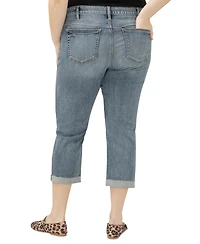 Silver Jeans Co. Plus Elyse Mid-Rise Comfort Fit Capri
