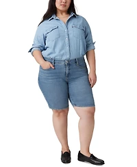 Levi's Plus Mid-Rise Shaping Bermuda Shorts