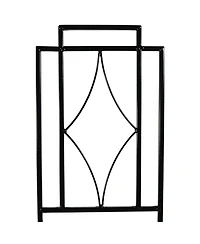 Contemporary Metal Wire Garden Trellis for Climbing Plants and Flowers - 30" H - Black - 2-Pack