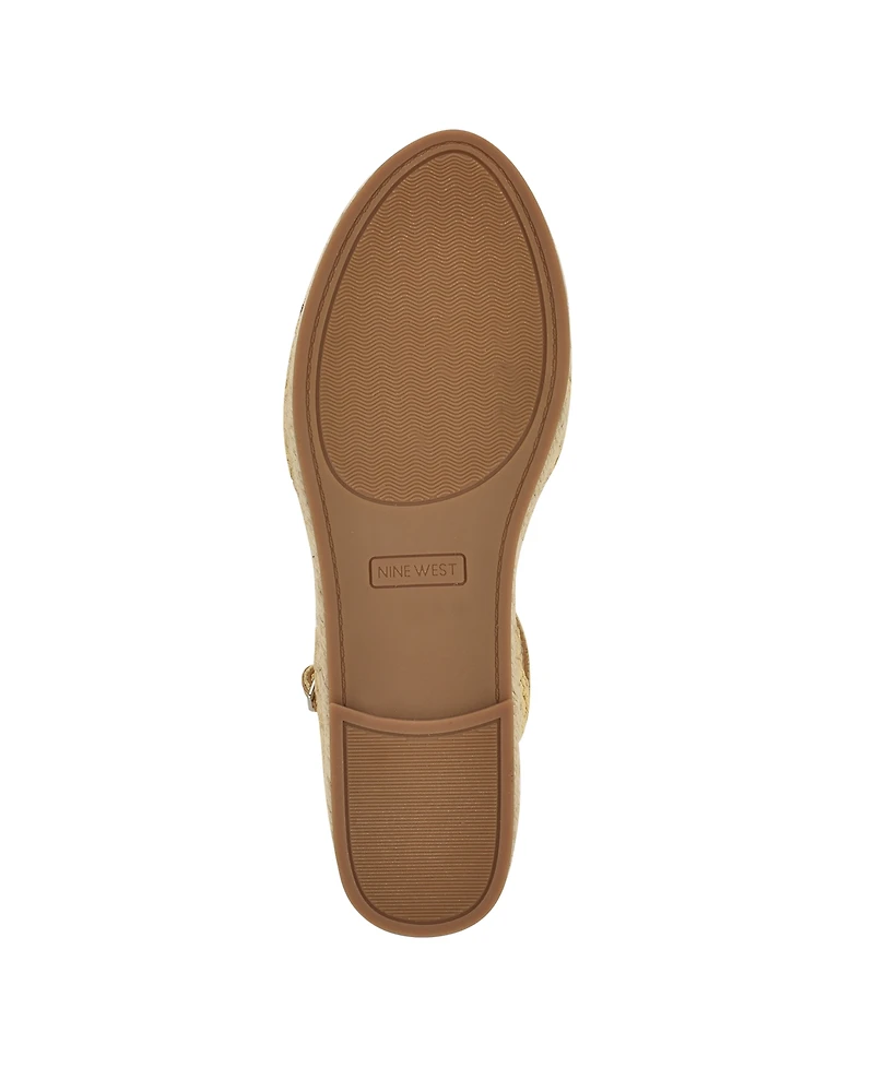 Nine West Women's Darby Woven Slingback Espadrille Flats