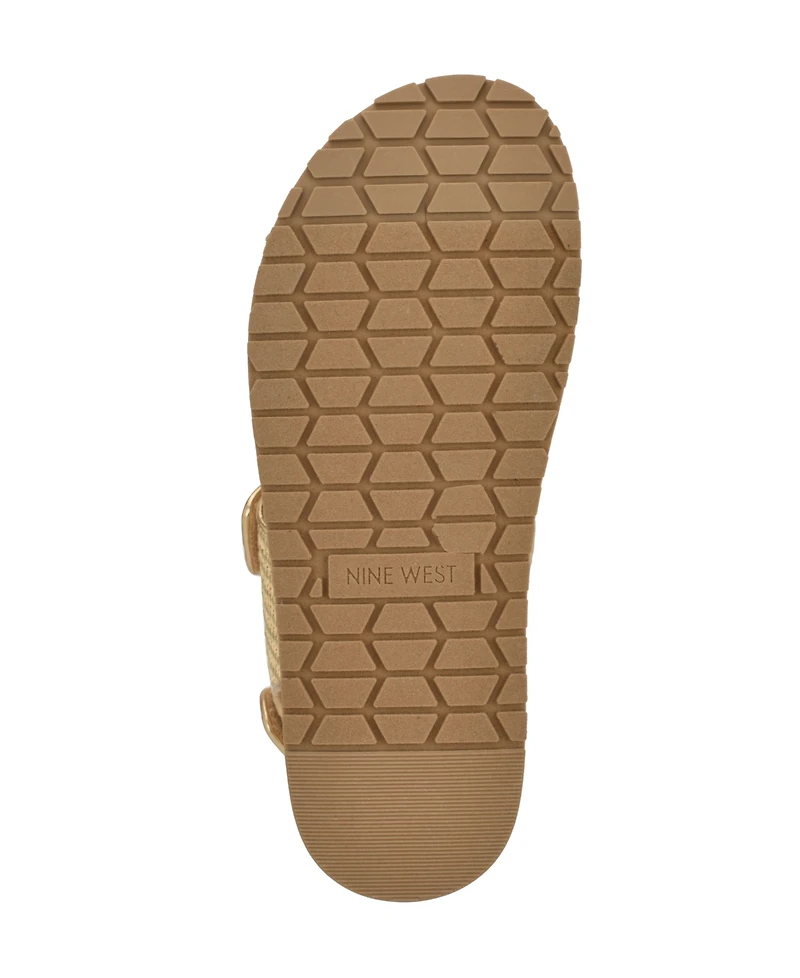 Nine West Women's Heavin Woven Platform Wedge Sandals