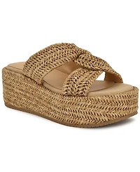 Nine West Women's Cerry Woven Platform Wedge Sandals