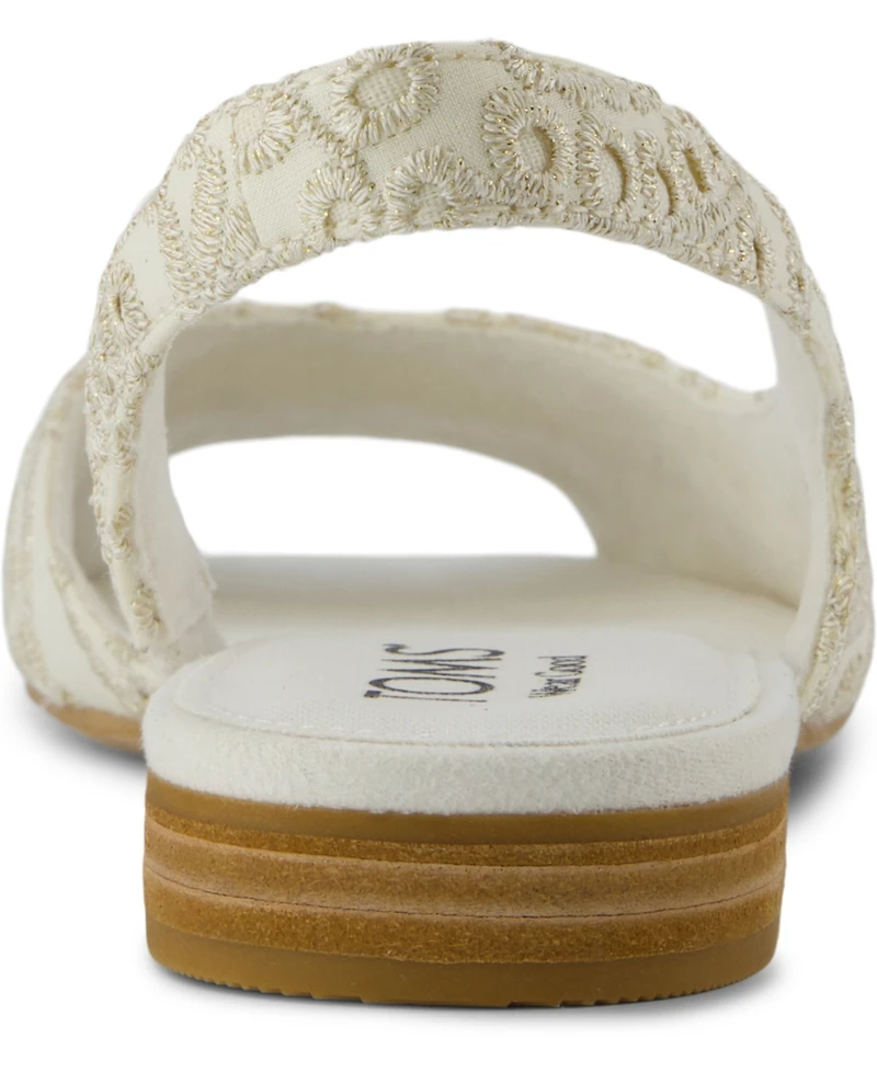 Toms Women's Briella Open Toe Slingback Flat Sandals