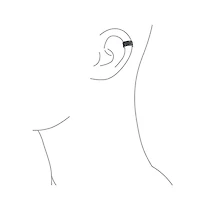 Bling Jewelry Celtic Swirl Vine Ear Cuff Cartilage Earring Non-Pierced Silver