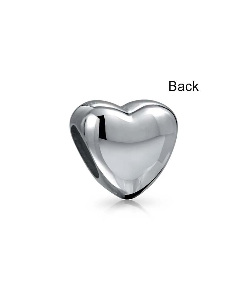 Bling Jewelry Initial Alphabet Bead Charm A-z Heart Sterling Silver European Bracelet