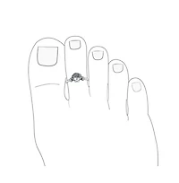 Bling Jewelry Nautical Aloha Hawaiian Beach Clam Shell Midi Toe Ring Oxidized Sterling Silver