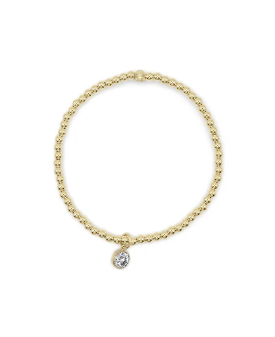 Non-Tarnishing 3mm Gold Filled Ball with Cubic Zirconia Charm
