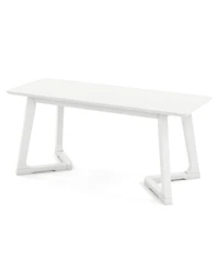 Modern Entryway Bench with Rubber Wood Legs, Ideal for Hallway or Dining Room