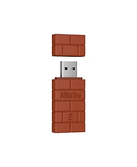 8Bitdo Wireless Usb Adapter for Switch, Windows, Mac & Raspberry Pi - Works with Xbox, PS5 Controllers - Brown