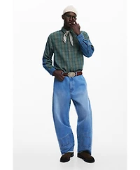 Desigual Men's Combined checkered shirt