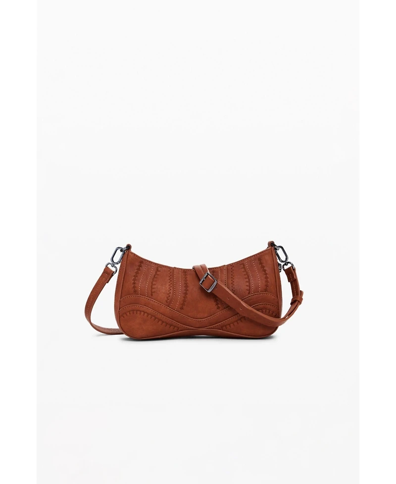 Desigual Women's Small embroidered faux leather bag