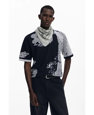 Desigual Men's Printed Jacquard T-shirt