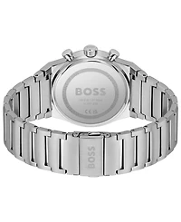 Hugo Boss Men's Candor Quartz Chronograph Silver-Tone Stainless-Steel Watch
