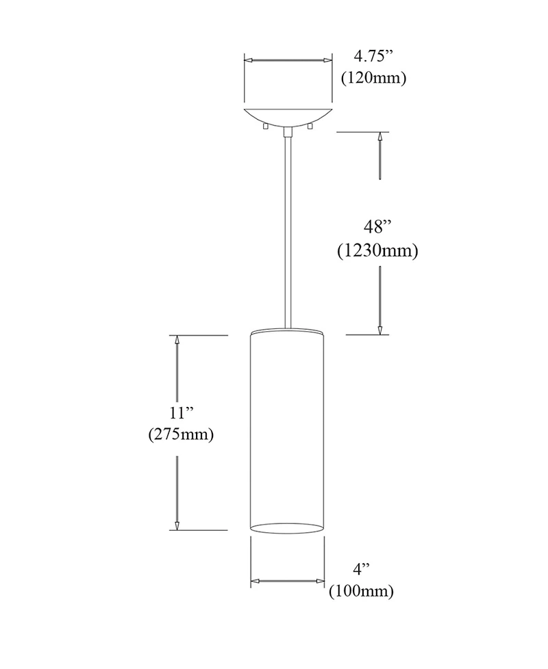 Dainolite 1 Light Pendant