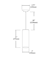 Dainolite 1 Light Pendant