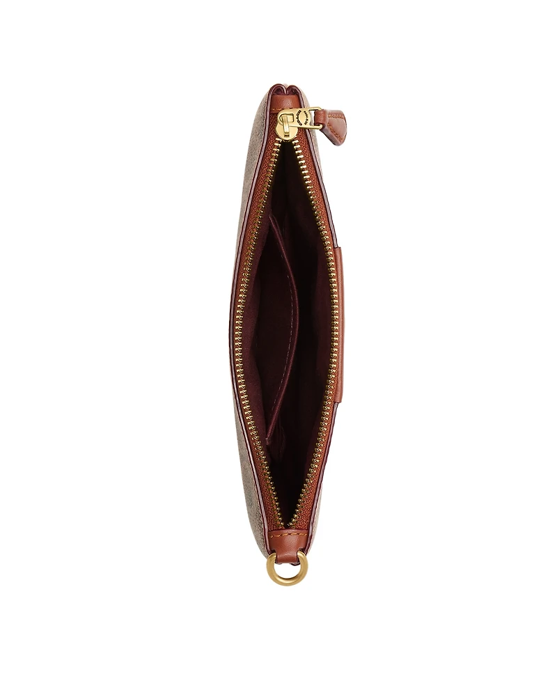 Coach Women's Signature Canvas Wristlet