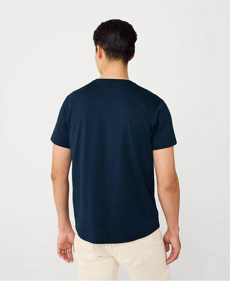 Lands' End Men's Short Sleeve Supima V-Neck Tee