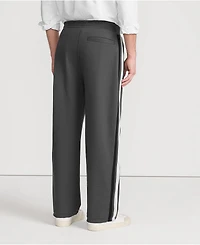 Lands' End Men's Knit Twill Track Wide Leg Pant