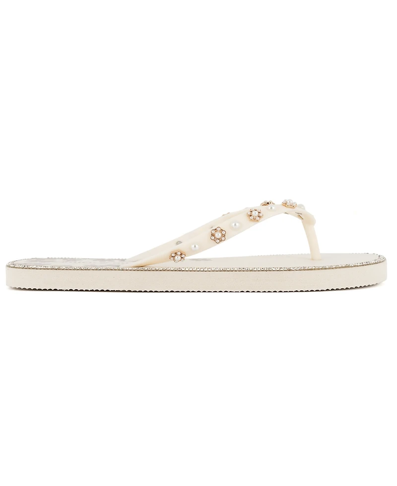 Juicy Couture Women's Sanba Embellished Flip Flops