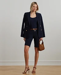 Lauren Ralph Twill Stretch Bermuda Shorts