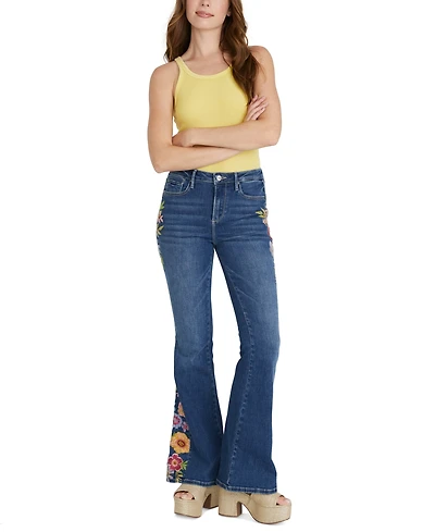 Driftwood Women's Fab Farrah Flare Jeans X Artistic Floral
