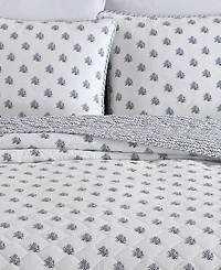 Nautica Coral Beach Reversible 3-Pc. Quilt Set