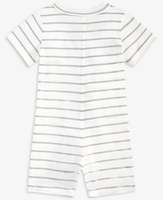 Baby Boys Dinosaur Striped Sunsuit, Exclusively at Macy's
