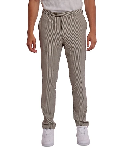 Paisley & Gray Men's Downing Slim Fit Seersucker Pants