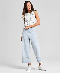And Now This Women's Crewneck Crochet Tank Top, Exclusively at Macy's