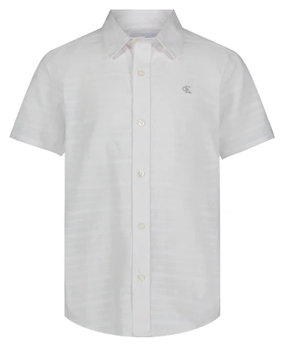 Calvin Klein Big Boys Variegated Dobby Shirt