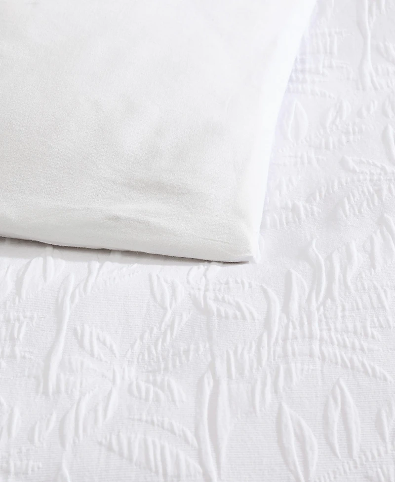 Nautica Seaside Floral Jacquard 3-Pc. Duvet Cover Set, King