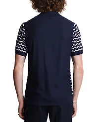 Paisley & Gray Men's Slim Fit Short Sleeve Chevron Polo Shirt