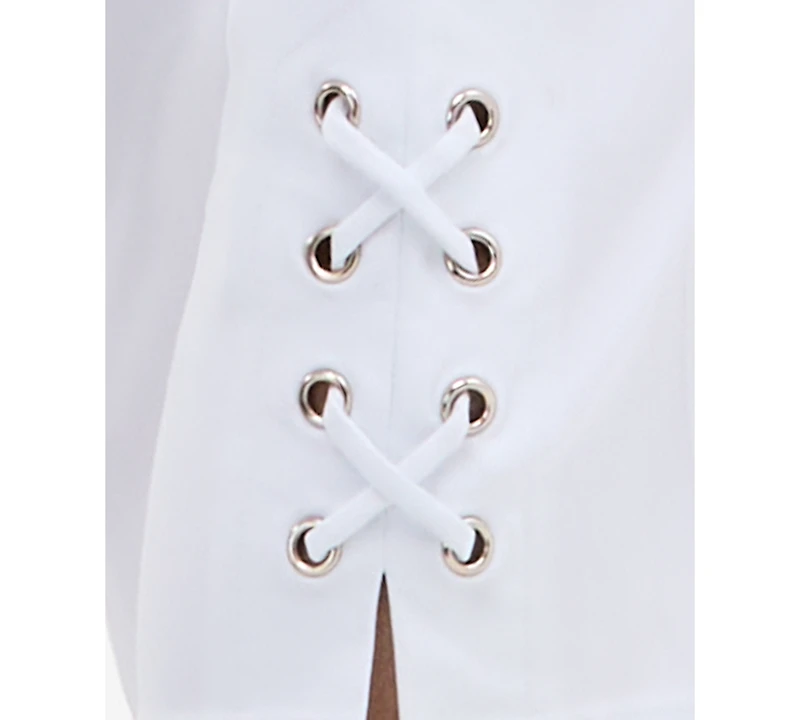 Jm Collection Women's Side Lace-Up Pull-On Capri Pants, Created for Macy's