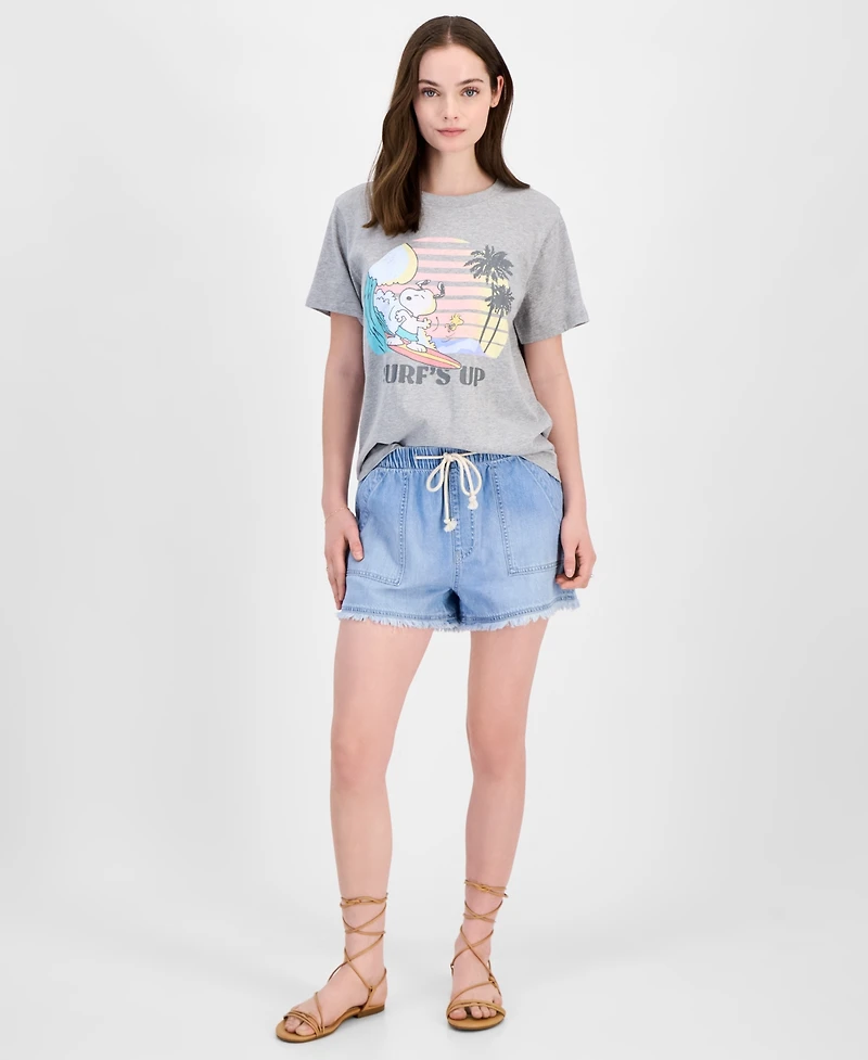 Grayson Threads, The Label Juniors' Snoopy Surf's Up Graphic T-Shirt
