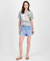 Grayson Threads, The Label Juniors' Snoopy Surf's Up Graphic T-Shirt