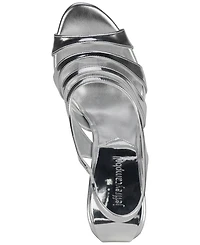 Jeffrey Campbell Slo-Mo Vinyl Platform Wedge Sandals
