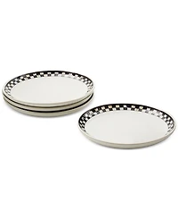 MacKenzie-Childs Courtly Check Everyday Small Plates, Set of 4