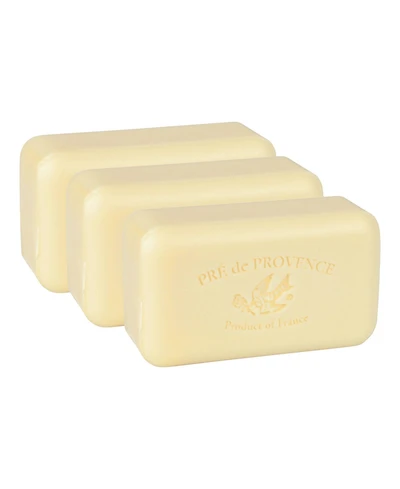 Pre de Provence Moisturizing 150g French Soap Bar, Quad-Milled, Long Lasting, Moisturizing, Rich, Creamy Lather (Set of 3)