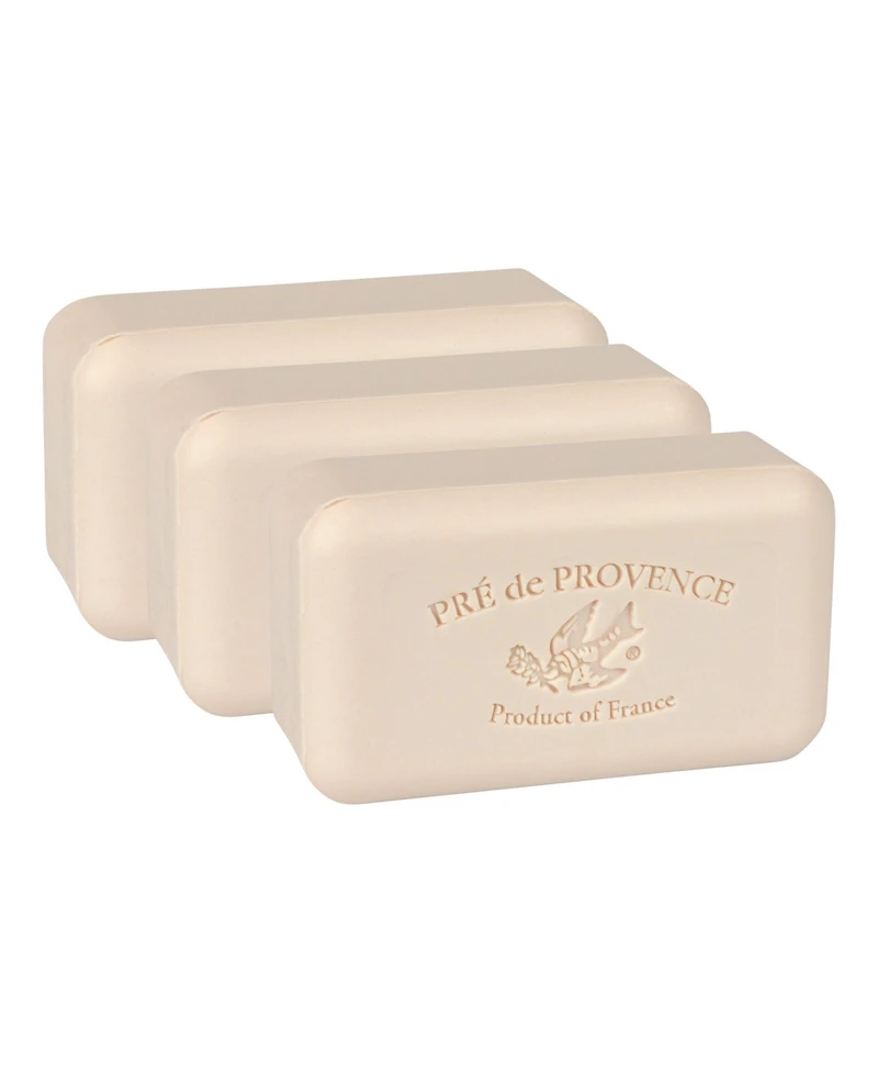 Pre de Provence Moisturizing 150g French Soap Bar, Quad-Milled, Long Lasting, Moisturizing, Rich, Creamy Lather (Set of 3)
