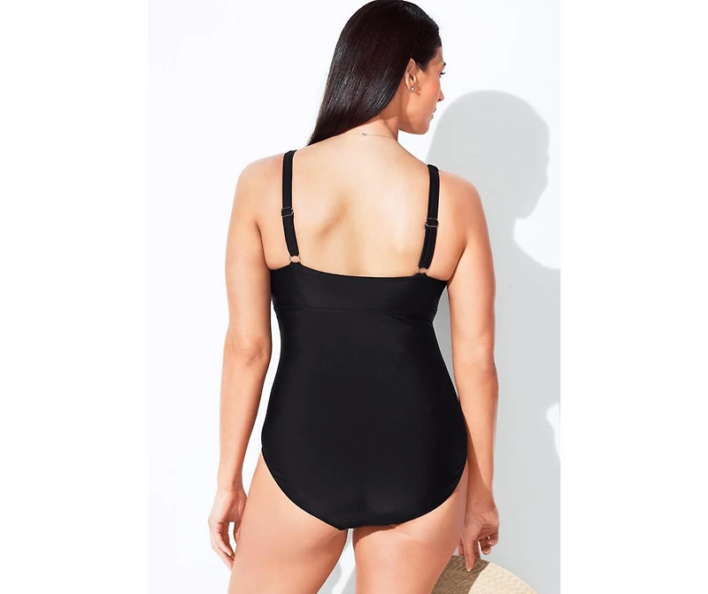 Swimsuits for All Women's V-Neck One Piece Swimsuit