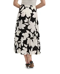 Ellen Tracy Women s Tiered Flowy Midi Skirt