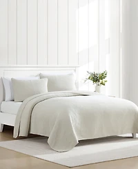 Nautica Seashore Stitch Washed 3-Pc. Quilt Set, Full/Queen