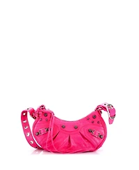 Pre-Owned Balenciaga Xs Le Cagole Giant Studs Shoulder Bag Leather
