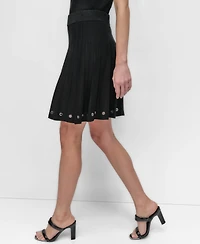 Dkny Women's Knit Grommet Skirt