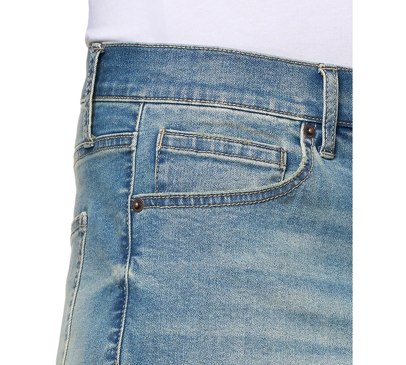 Lazer Men's Cooper Slim-Fit Stretch 9-1/2" Denim Shorts